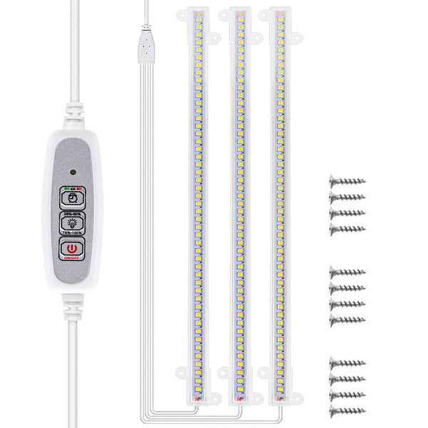 Led Grow Light Strips With 4pcs Bars