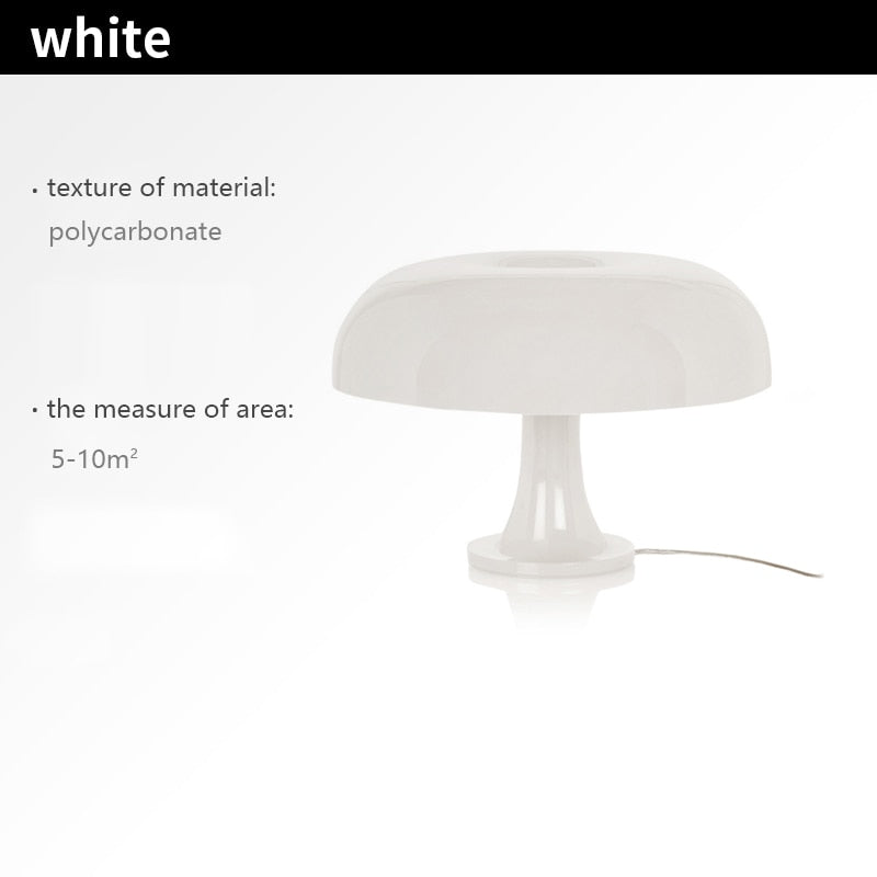 Italy Designer Led Mushroom Table Lamp