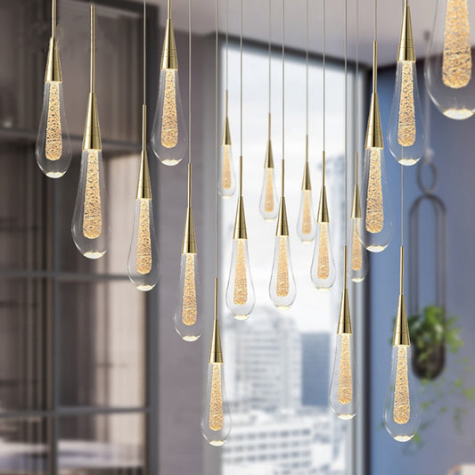 customizable crystal glass led pendant lights