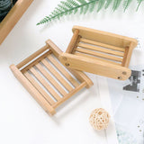 Natural Bamboo Dishes Bath Soap Holder