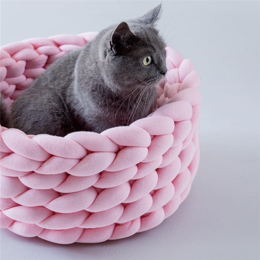 Pet Kennel Handmade Knit Nest House