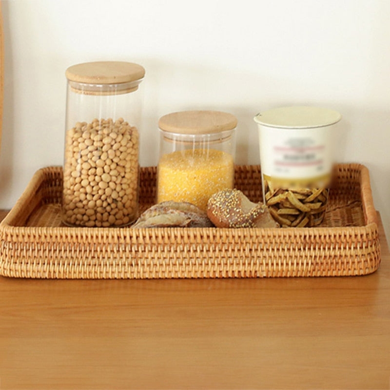 Handwoven Square Storage Basket