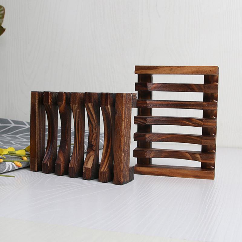 Wooden Natural Bamboo Soap Dishes 