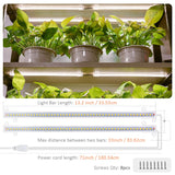 Led Grow Light Strips With 4pcs Bars