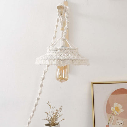 Bohemian Handmade Woven Macrame Lamp
