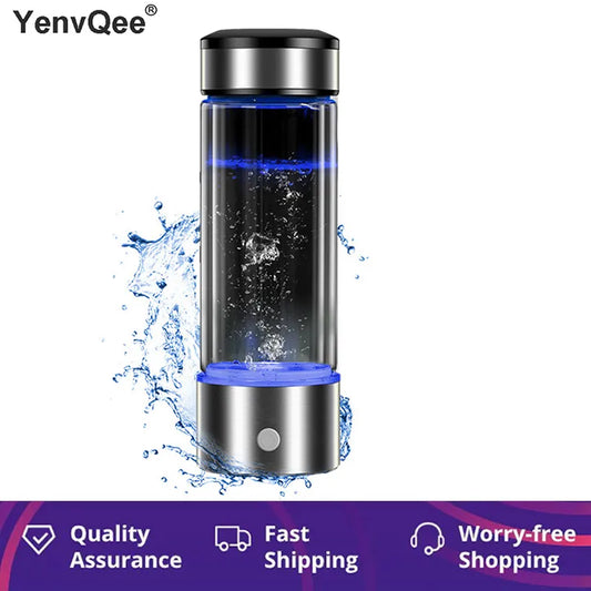 ```Transform Your Water Anywhere: Portable Hydrogen Water Filter Cup - Alkaline Water Maker with Electrolysis Technology - Stay Hydrated On-the-Go```