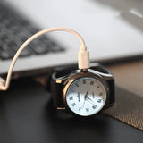 Check out this awesome, trendy men's watch with a built-in gold lighter! It's USB rechargeable and flameless. Perfect as a unique and thoughtful gift. #FashionableAccessories #MustHave