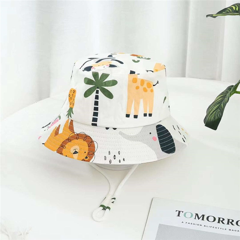 Girls Cartoon Fisherman Hat
