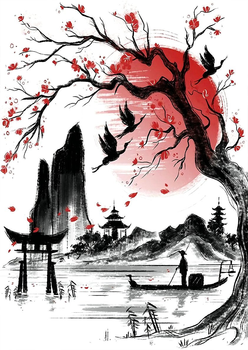 Anime Art Wall Landscape Poster