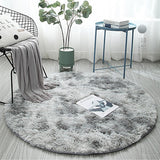 Silver Bubble Thick Round Rug Carpets