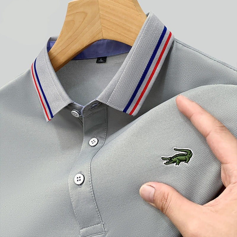 brand embroidered shirt offers superior comfort