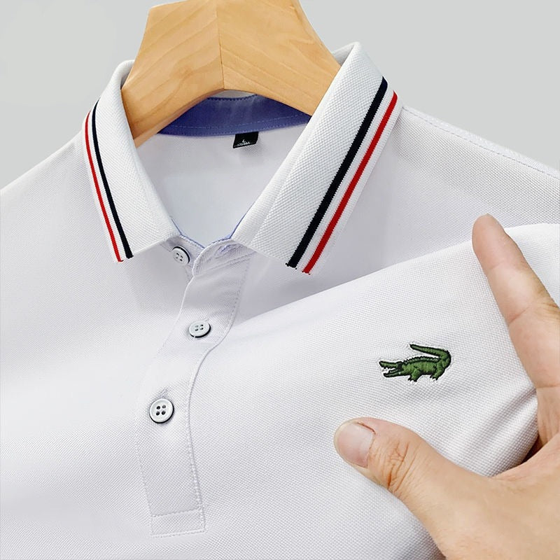 brand embroidered shirt offers superior comfort