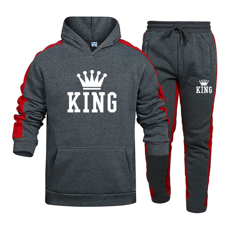 Mens Tracksuit Hooded Sweatshirts and Jogger Pants