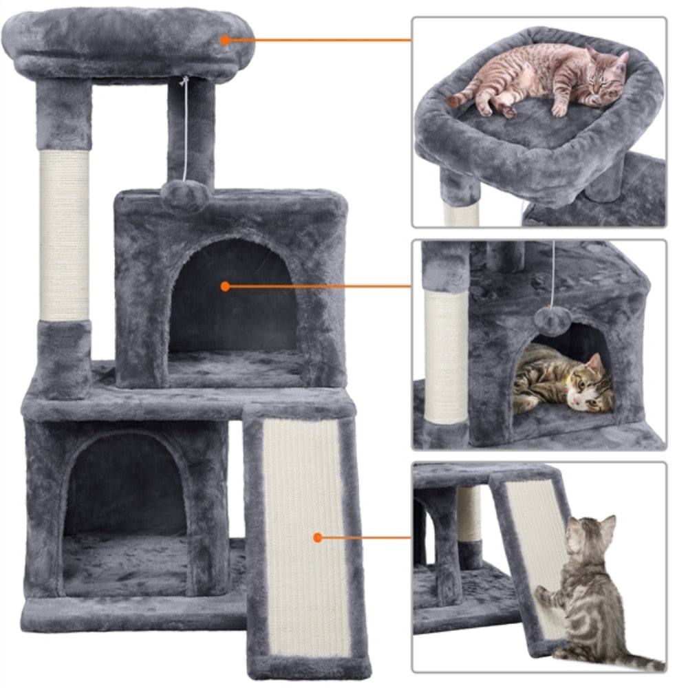 Cat Tree with Condo and Scratching