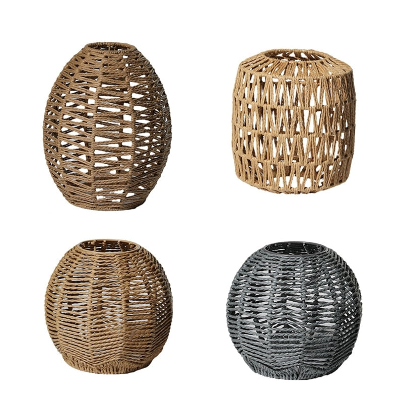 Natural Woven Lamp Shade Rope Weave Lamp