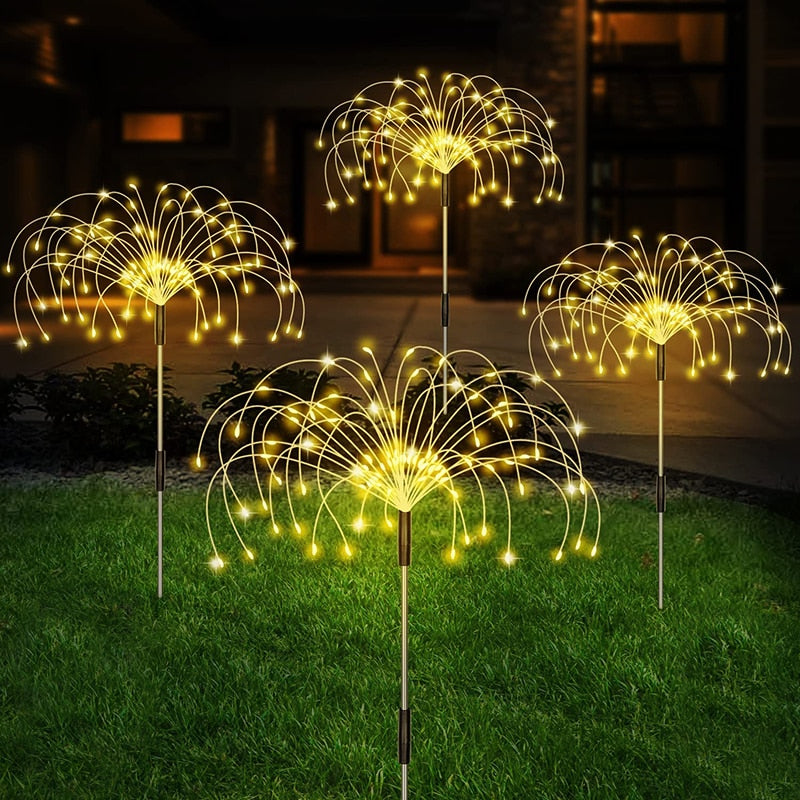 Solar LED Firework Fairy Lights