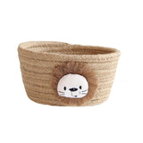 Cartoon Animals Hand Woven Storage Basket