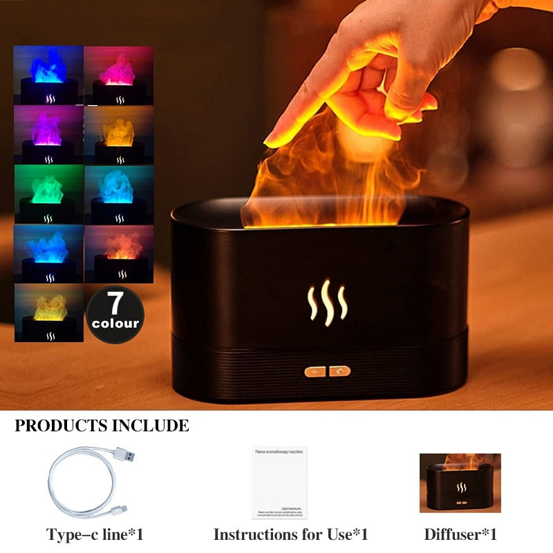 Flame Aroma Diffuser Air Humidifier