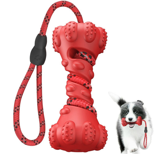 Pet Dog Toy Interactive Rubber Dumbbells'