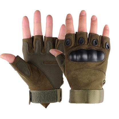 hard knuckle half finger gloves