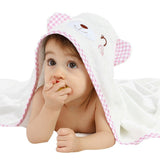 Baby hooded wrapping bath towel