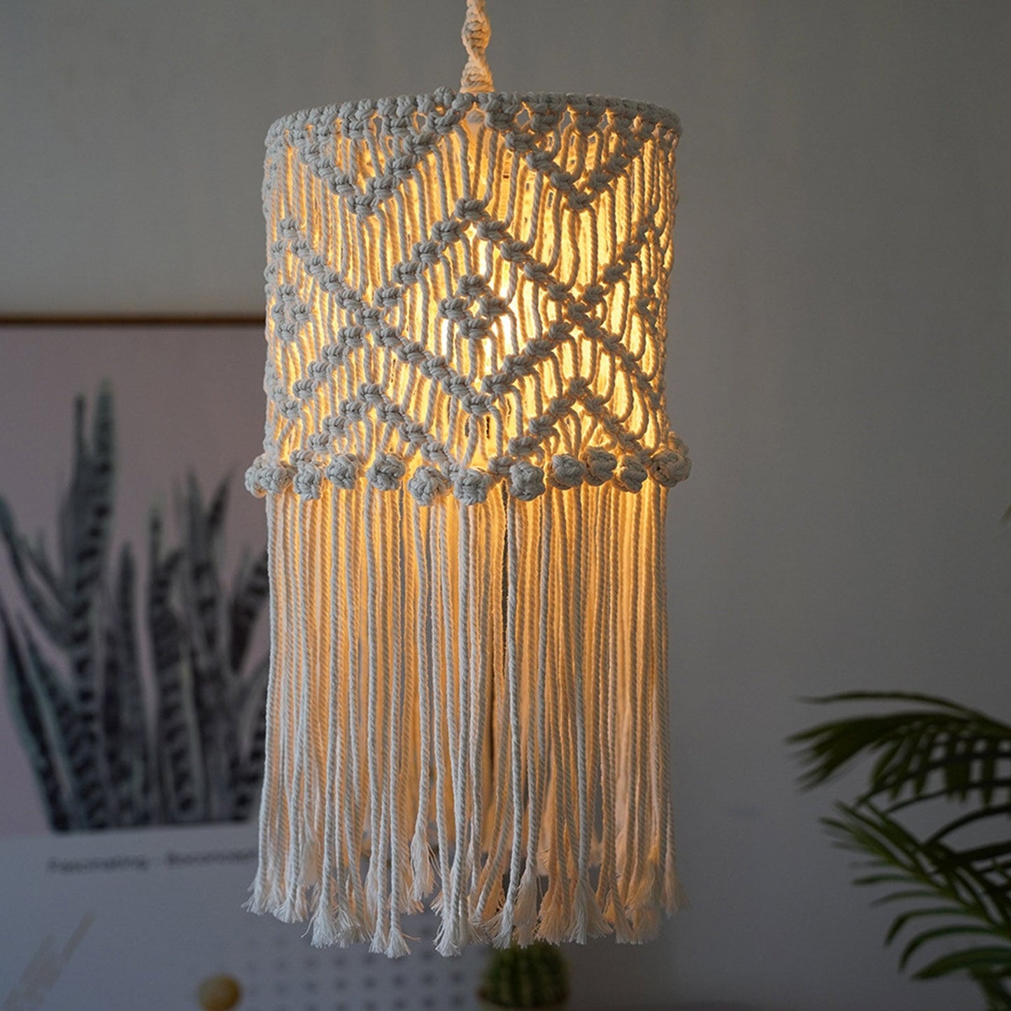 macrame lamp shade hangings lamp