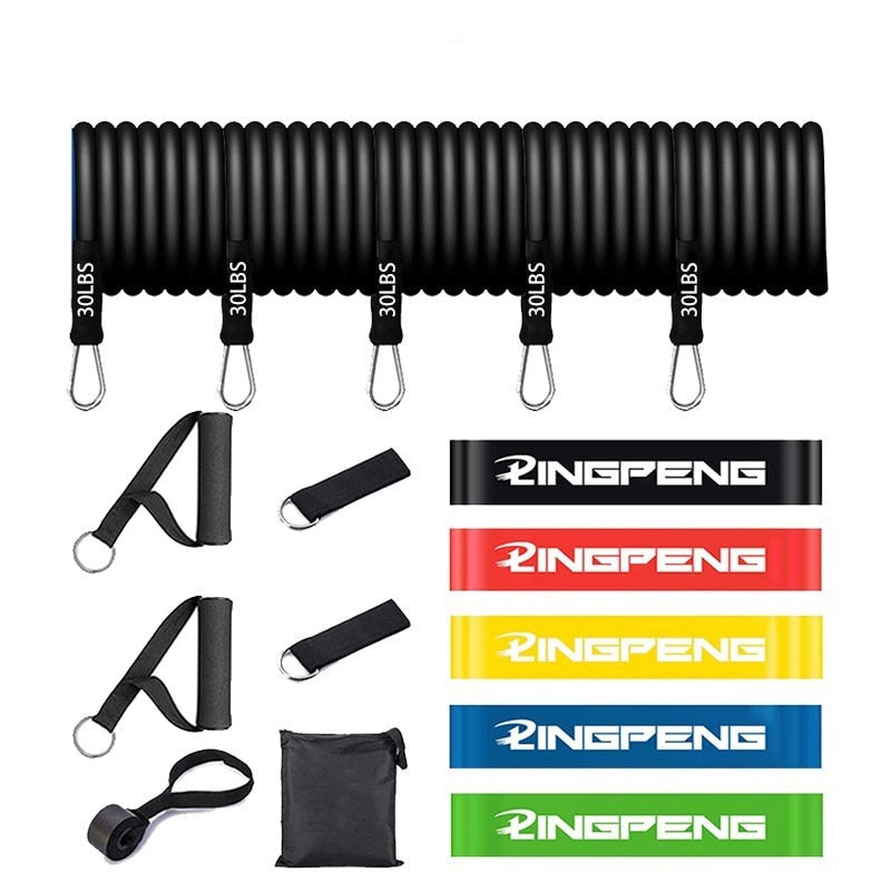 7 Piece Resistance Bands Set