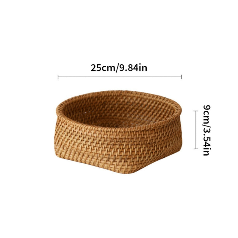 Hand Woven Round Fruit Basket