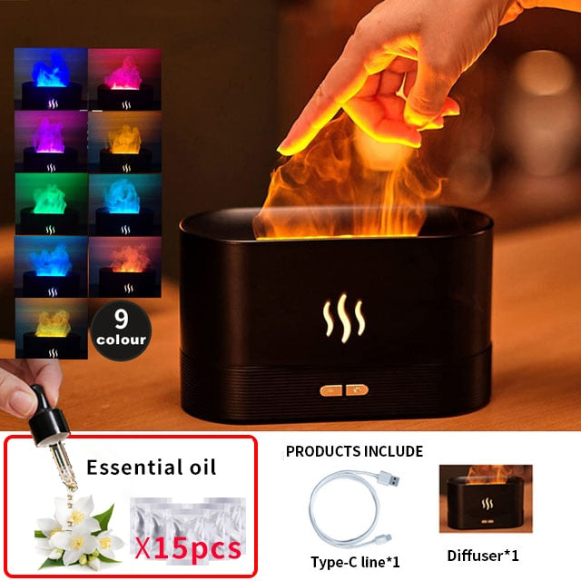 Flame Aroma Diffuser Air Humidifier