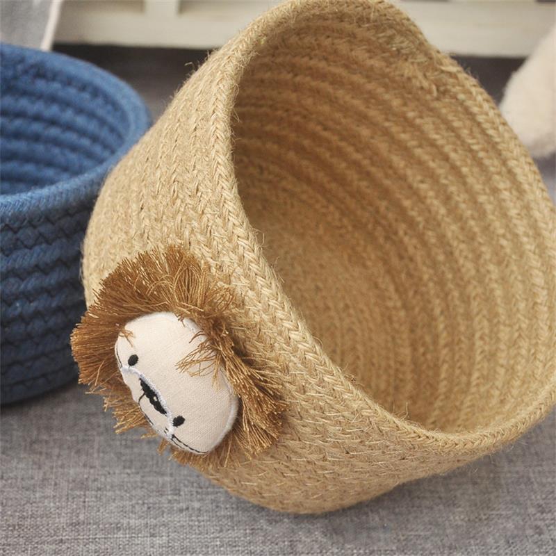 Cartoon Animals Hand Woven Storage Basket