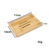 Natural Bamboo Dishes Bath Soap Holder