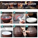 Household Wood Vase Aromatherapy Humidifier