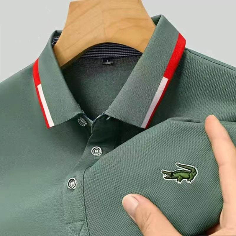 brand embroidered shirt offers superior comfort