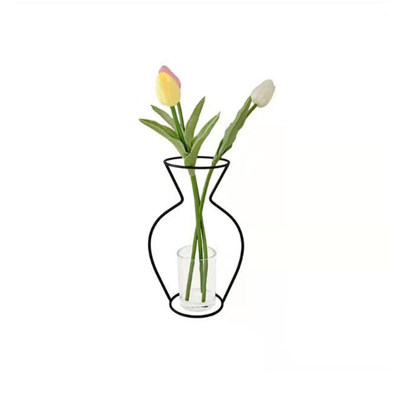 Ew European-Style Iron Wire Vase