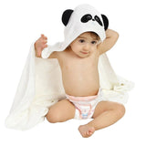 Baby hooded wrapping bath towel