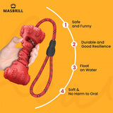 Pet Dog Toy Interactive Rubber Dumbbells'