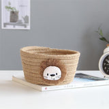 Cartoon Animals Hand Woven Storage Basket