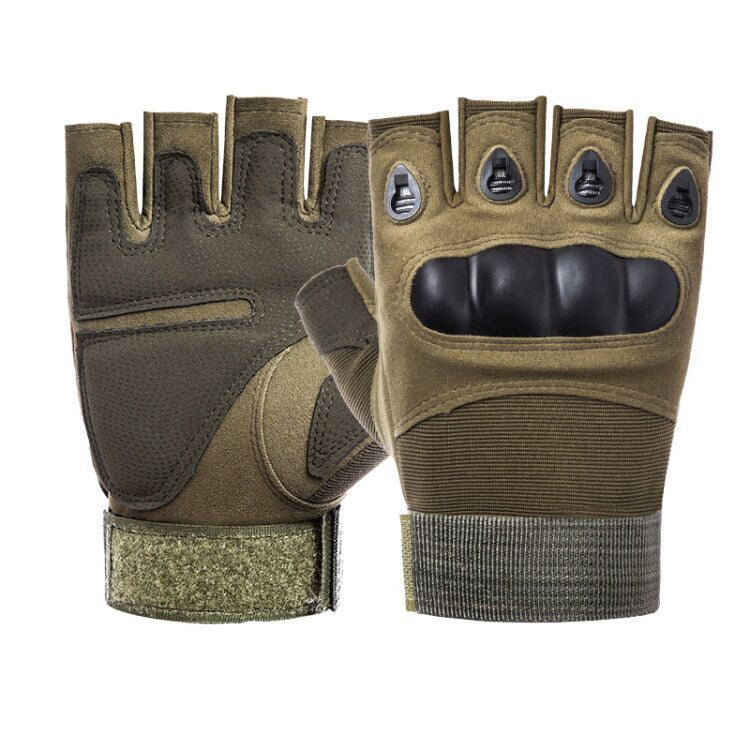 hard knuckle half finger gloves