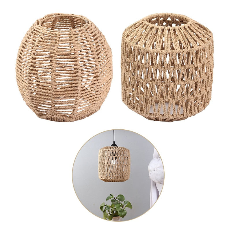 Simulated Rattan Lamp Handmade Cover