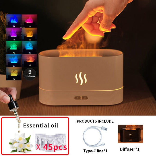 Flame Aroma Diffuser Air Humidifier