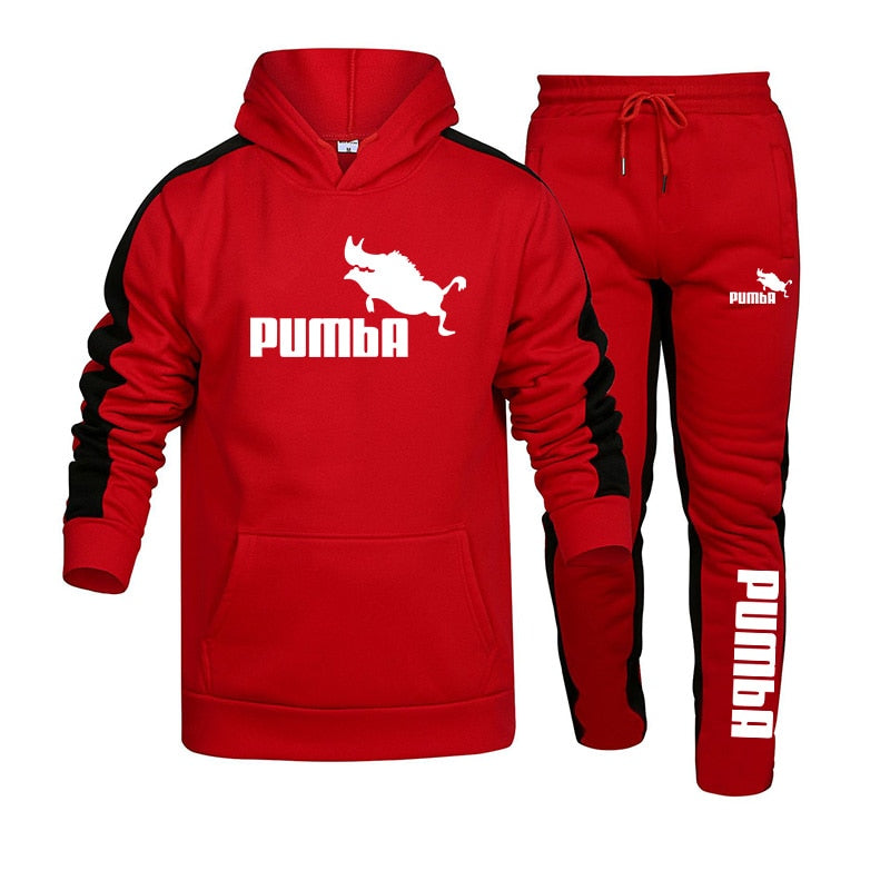 Mens Tracksuit Hooded Sweatshirts and Jogger Pants