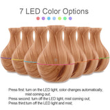 Household Wood Vase Aromatherapy Humidifier
