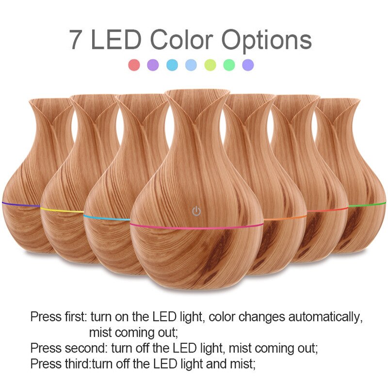 Household Wood Vase Aromatherapy Humidifier