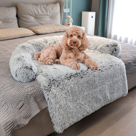 Pet Bed Long Plush Warm Bed