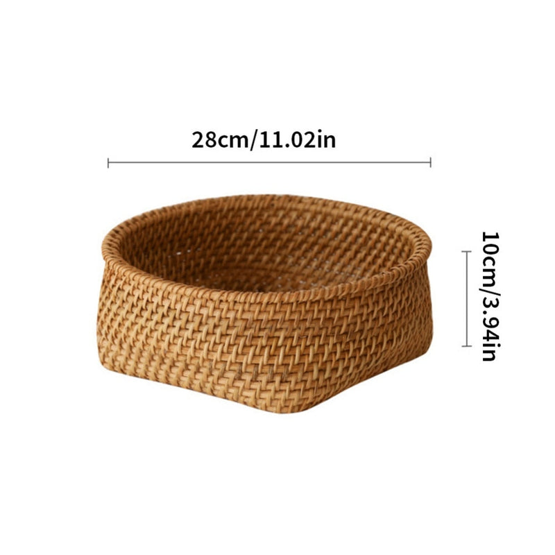 Hand Woven Round Fruit Basket