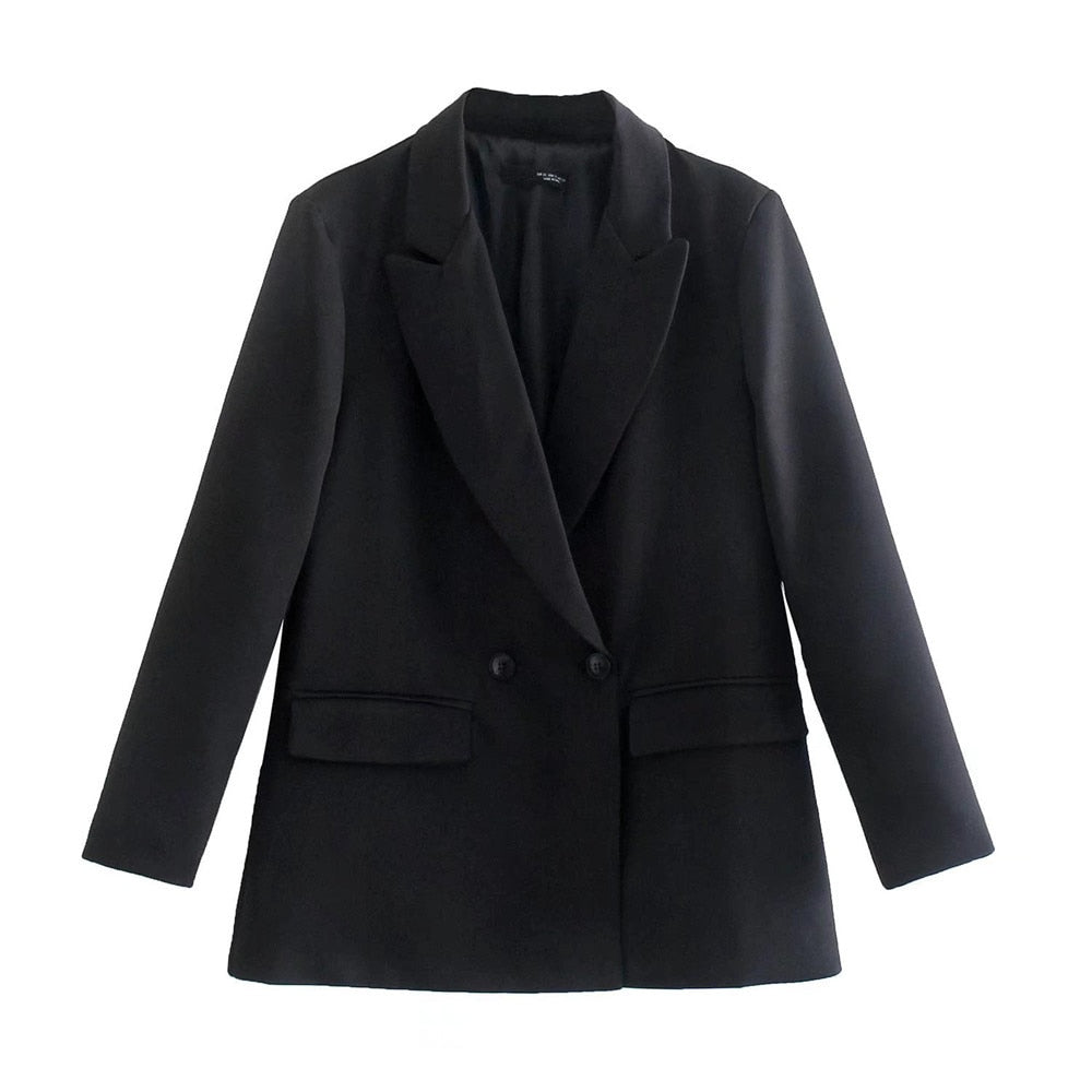 Women Double Breasted Blazer