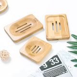 Natural Bamboo Dishes Bath Soap Holder