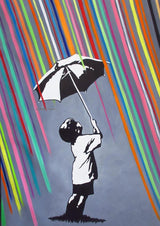 Banksy Graffiti Artwork Painting Girl