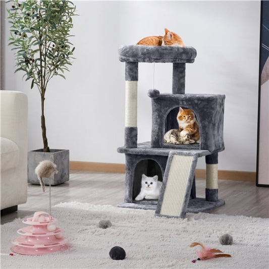 Cat Tree with Condo and Scratching