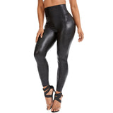 Leather Leggings Women Fitness Yoga Pants